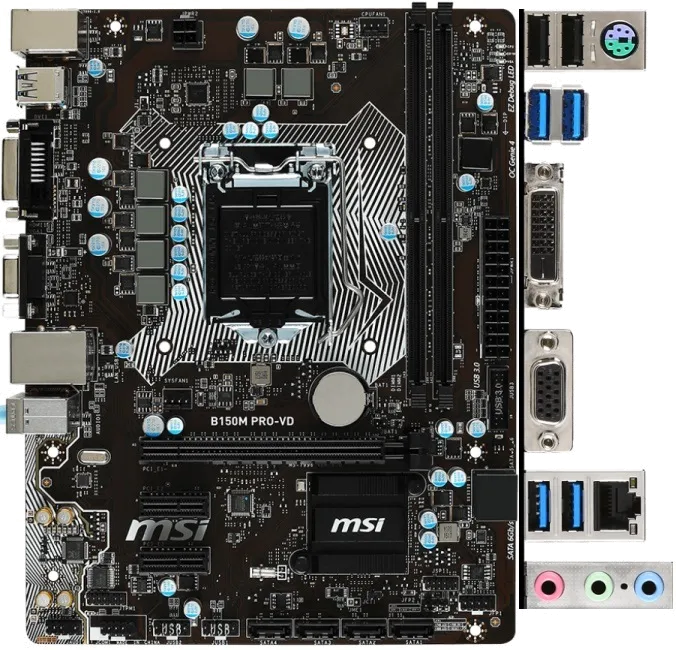 материнской платы MSI B150M PRO-D