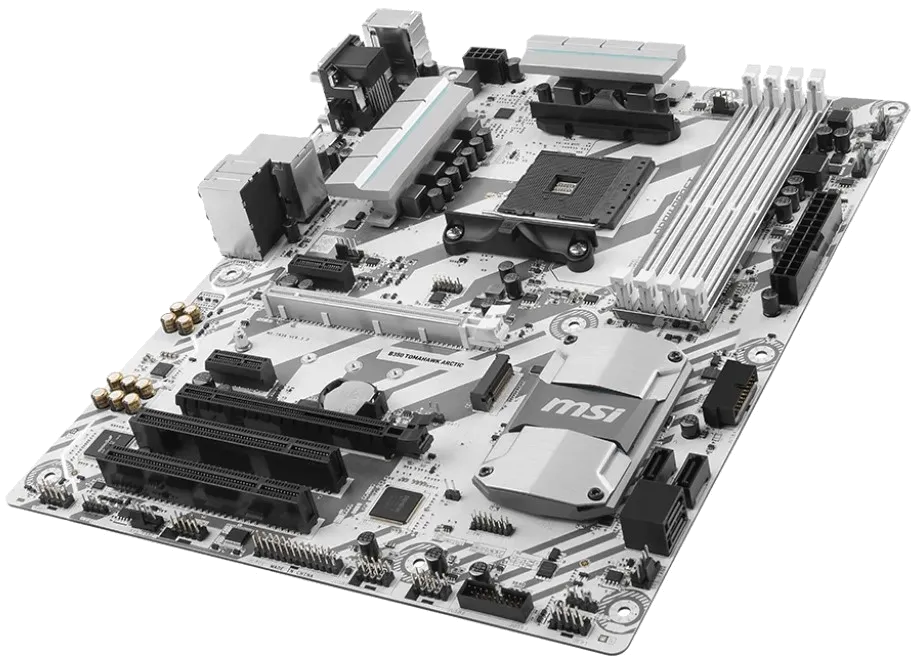 материнской платы MSI B350 TOMAHAWK ARCTIC