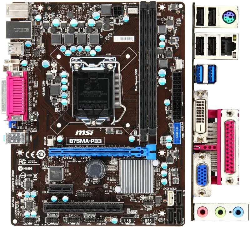 материнской платы MSI B75MA-P33