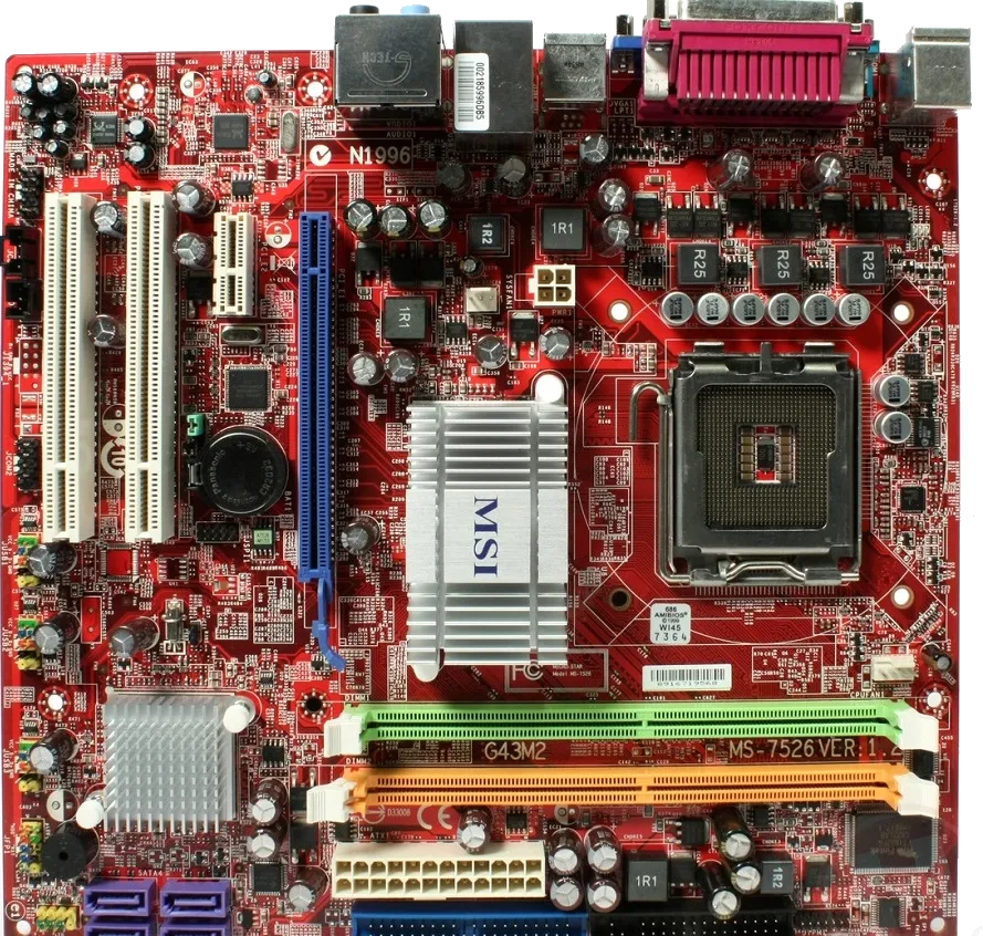 материнской платы MSI G43M2