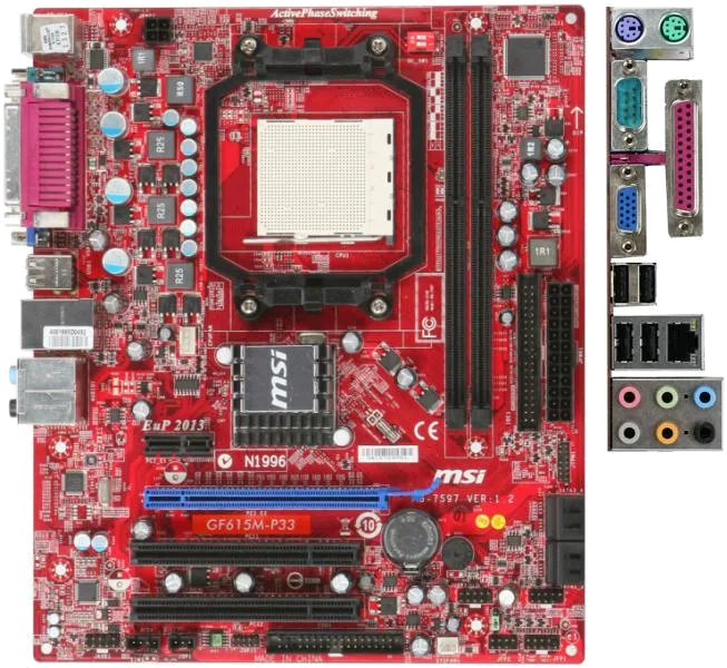 материнской платы MSI GF615M-P33