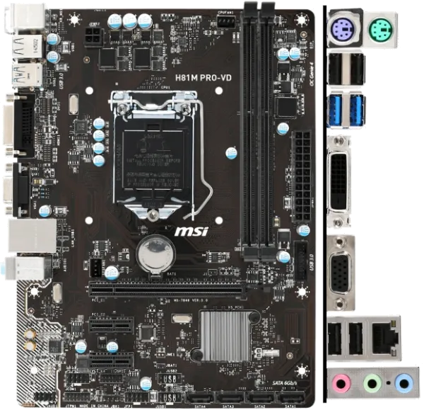 материнской платы MSI H81M PRO-VD