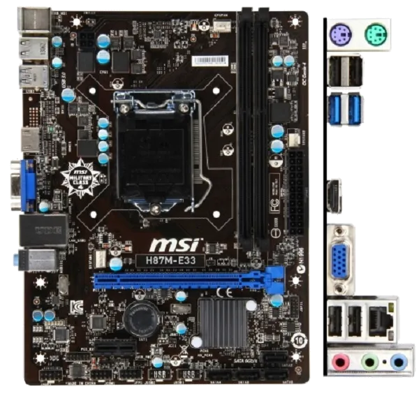 материнской платы MSI H87M-E33