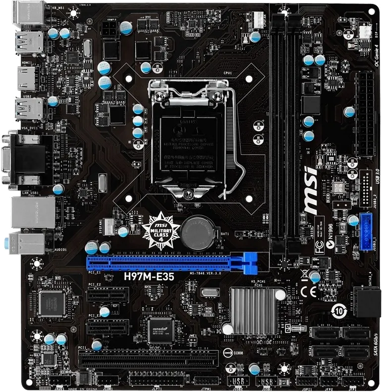материнской платы MSI H97M-E35