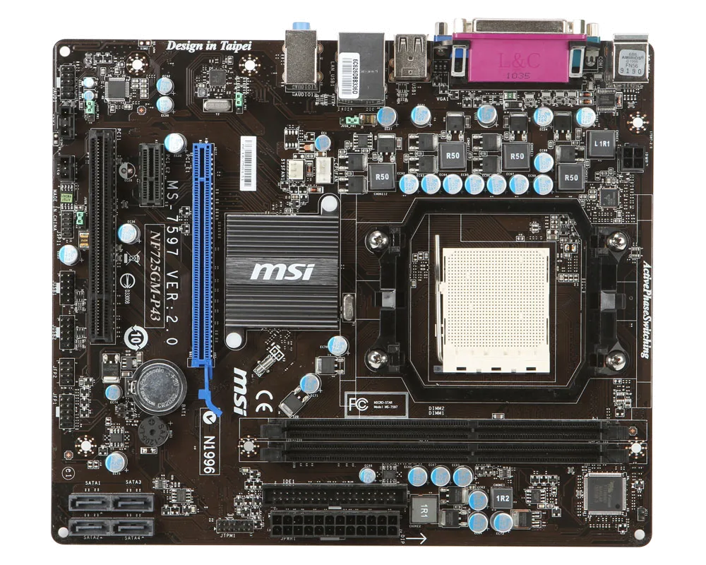 материнской платы MSI NF725GM-P43