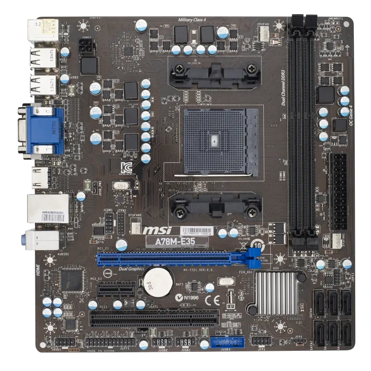 материнской платы MSI A78M-E35
